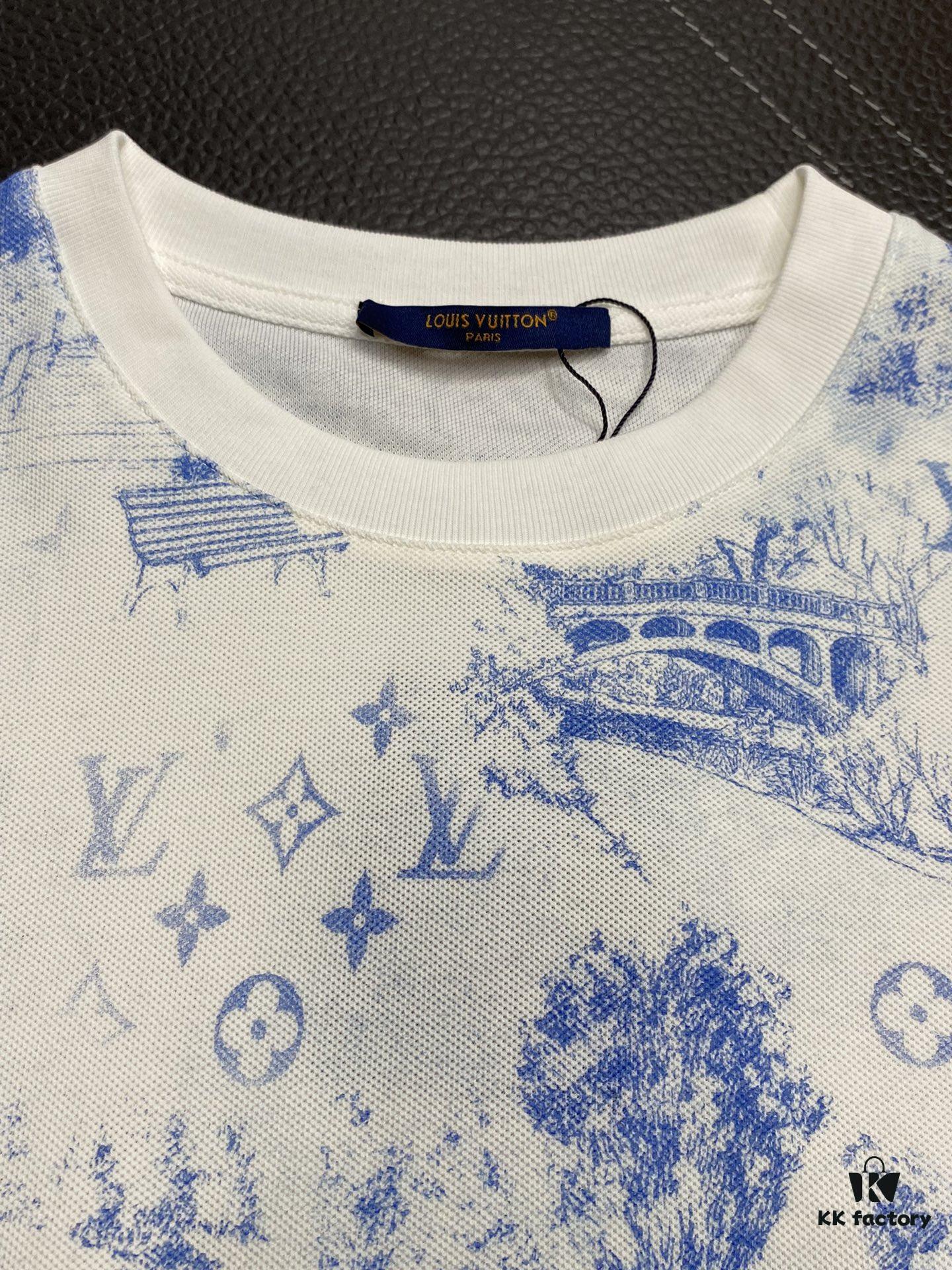 Louis Vuitton LV Men's Casual Short-Sleeve T-Shirt - Exclusive New Arrival, High-End Custom, Premium Version, Fashionable and Versatile Bestseller