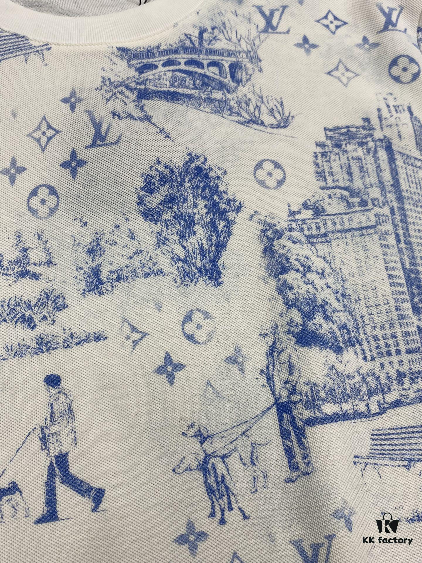 Louis Vuitton LV Men's Casual Short-Sleeve T-Shirt - Exclusive New Arrival, High-End Custom, Premium Version, Fashionable and Versatile Bestseller