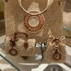 New Small LV NOE PURSE Bucket Bag in Raffia Leather