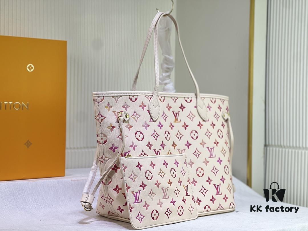 NEVERFULL Medium Tote Bag m45684 m45685 m40995 (Embossed) MM Handbag