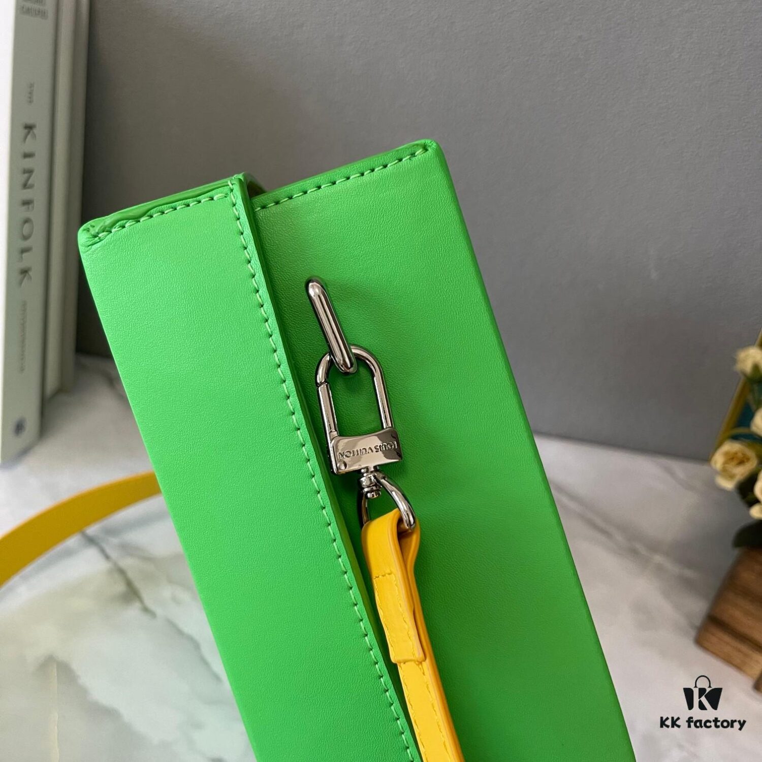 Upgraded Version Original 190 M24455 Blue Green Yellow Medium Shopper Handbag