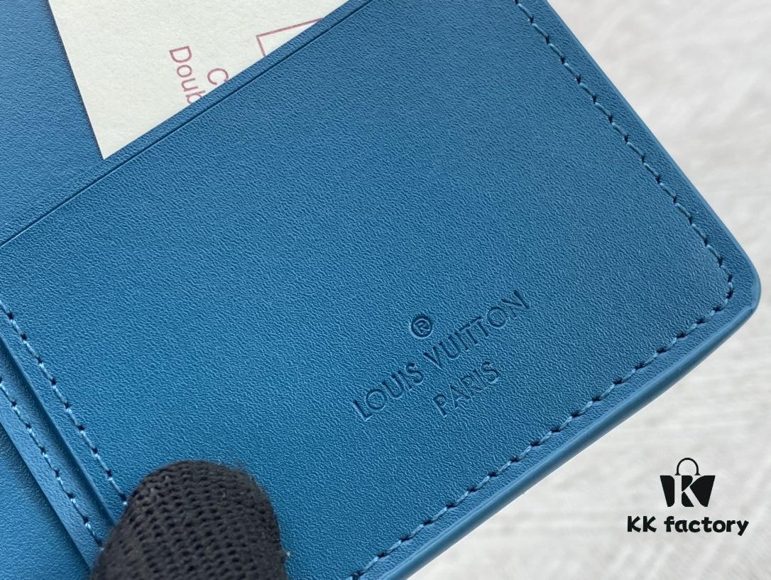 Wallet Model: N62665 Louis Vuitton Classic Brazza Wallet in Damier Graphite Pixel Canvas