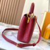 Top-Grade Original Guangzhou Stock M12297 Burgundy Lizard Skin with Gold Diamond Crown ▲ This Capucines BB Bag Exquisitely Combines Luxurious Lizard Exterior, Soft Lamb Leather Lining, and Lustrous Metallic Hardware