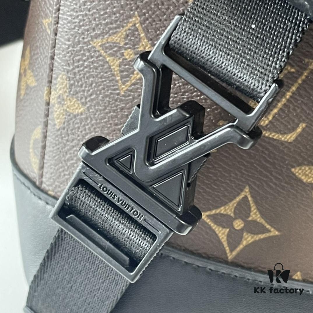 Upgraded 210 M25121 M12517 Latest Voyager Small Satchel in Monogram Shadow Cowhide Leather