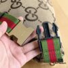 Gucci Super Double G Jumbo Series Waist Bag, Model No. 696031 Coffee Fabric Upgraded Version, Original Order Fabric with Red-Green Webbing