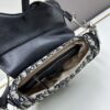 Large Size with Blue, Box Included Dior New Model Silver Buckle SADDLE Bag