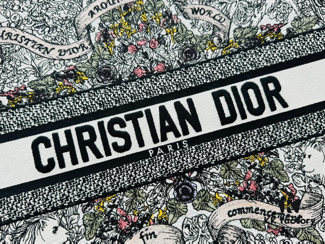 Oversized Original Order Thick Yarn Fabric Dior Book Tote