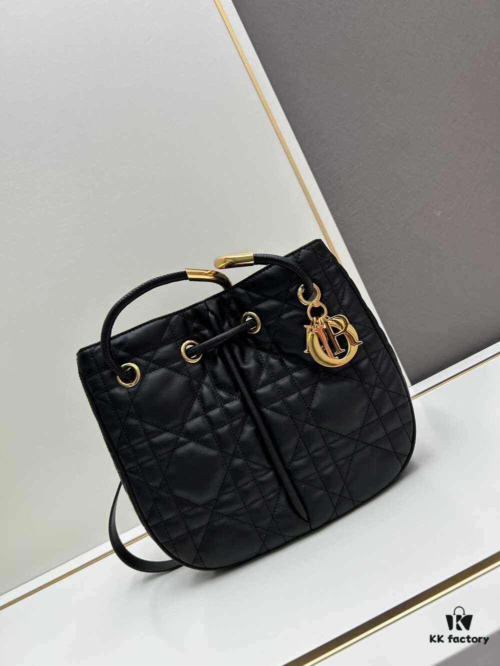 Full Leather Blue Cloth Dior Nolita Handbag from the 2024 Autumn Ready-to-Wear Collection