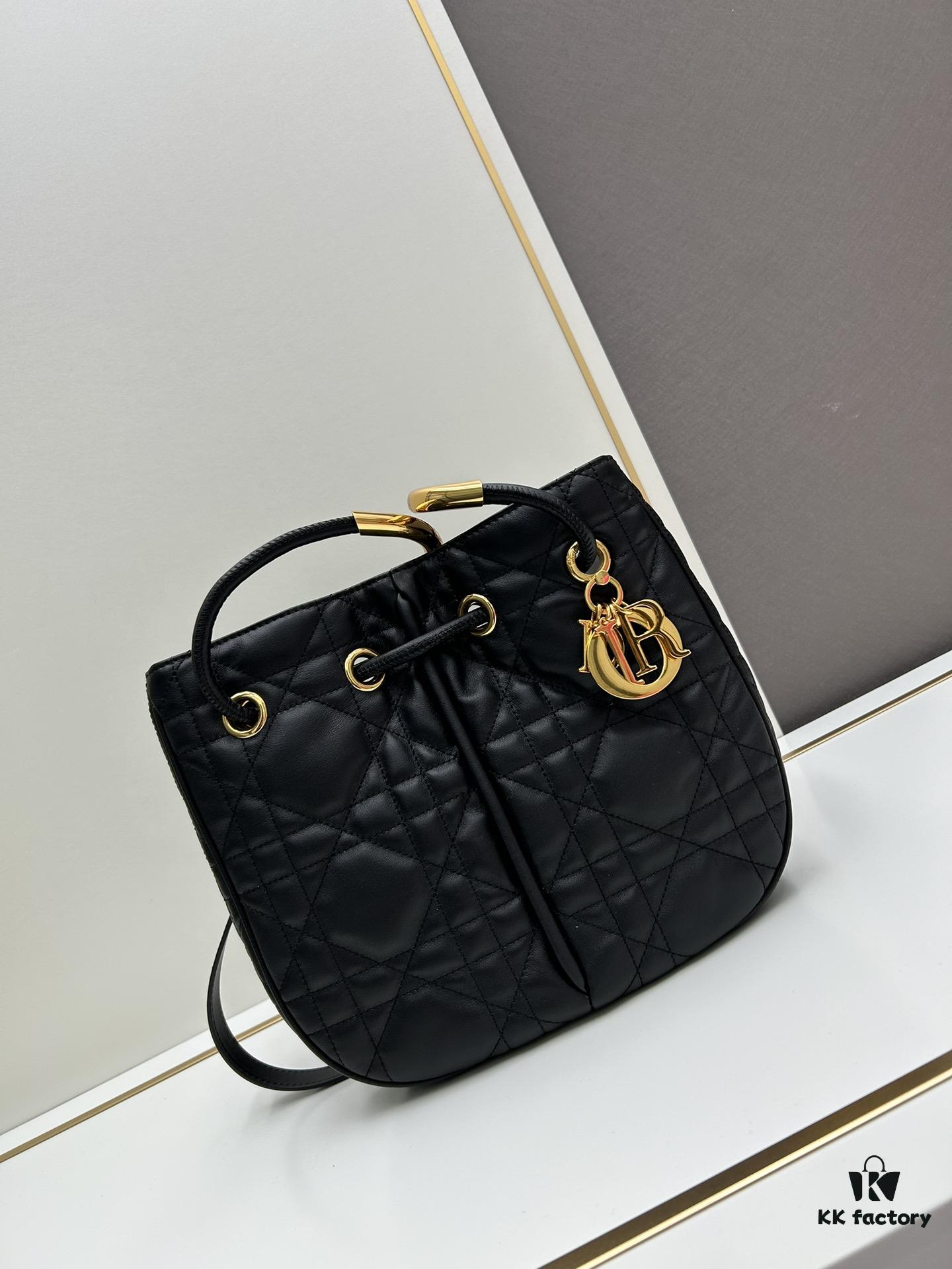 Full Leather Blue Cloth Dior Nolita Handbag from the 2024 Autumn Ready-to-Wear Collection