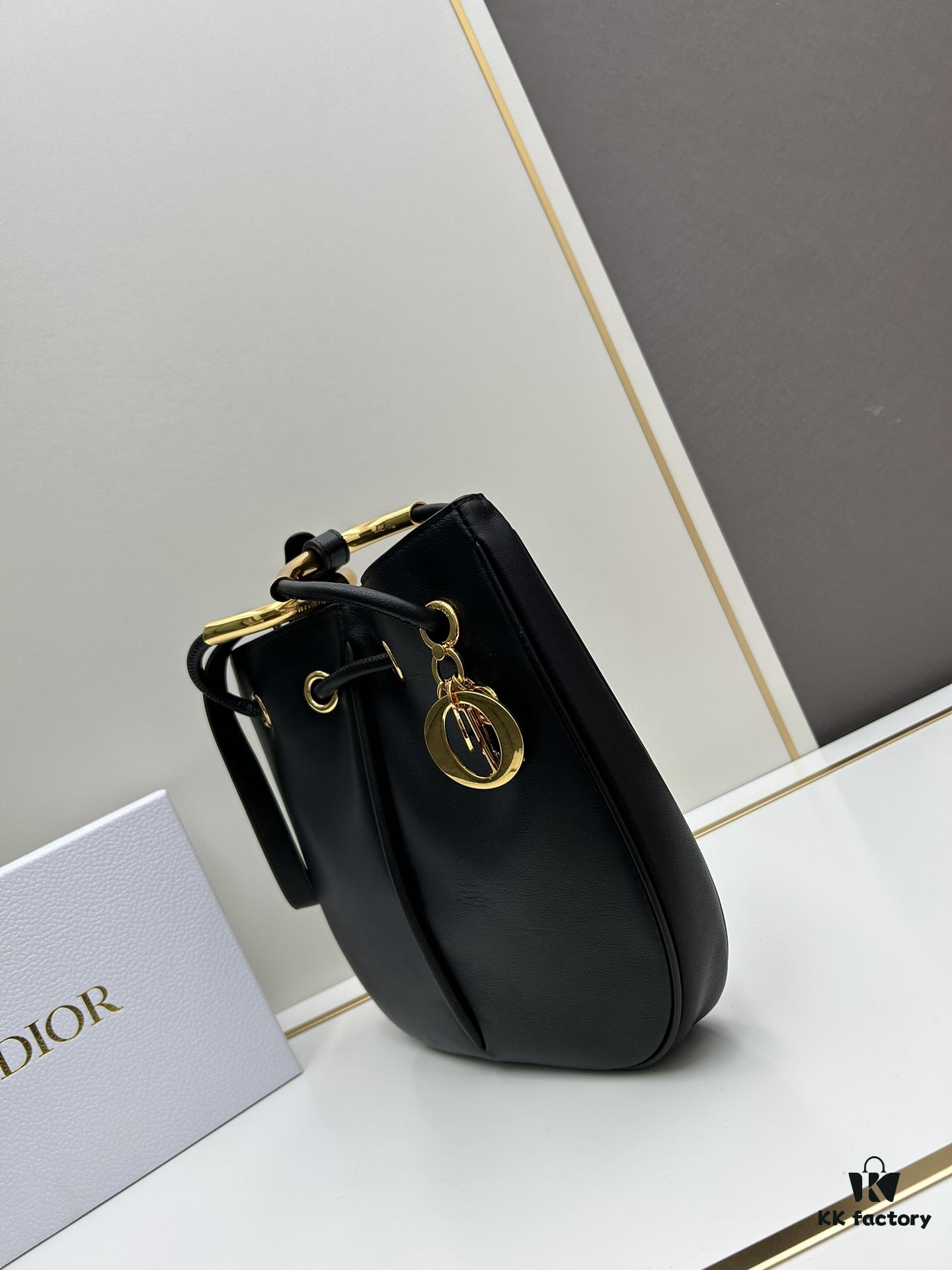 Full Leather Blue Cloth Dior Nolita Handbag from the 2024 Autumn Ready-to-Wear Collection