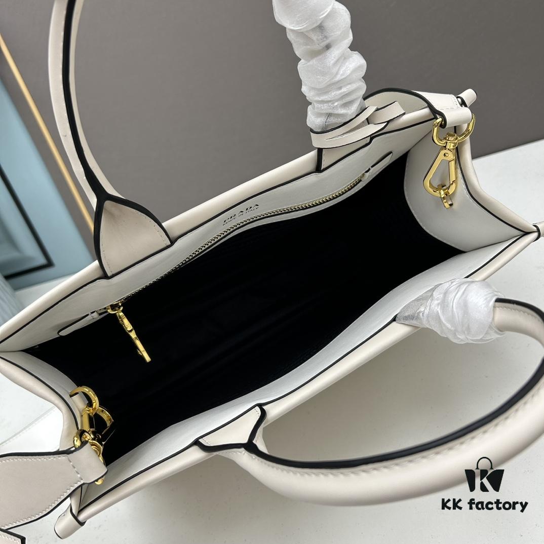 Prada Full Cowhide Tote Bag with Saffiano Leather Handles, Detachable 110cm Triangular Mini Bag and Adjustable Saffiano Leather Shoulder Strap