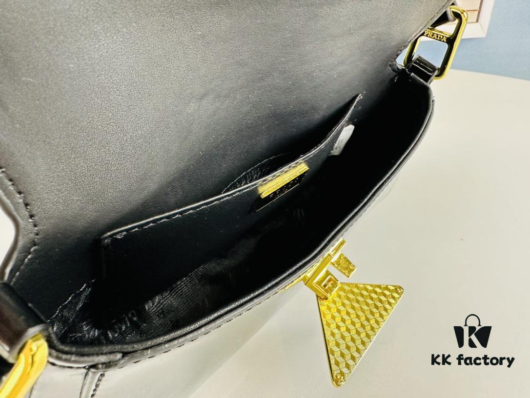 Prada Style Shoulder Bag (Box Included) Size 24x12x4, Model No. 817 - Calfskin Version