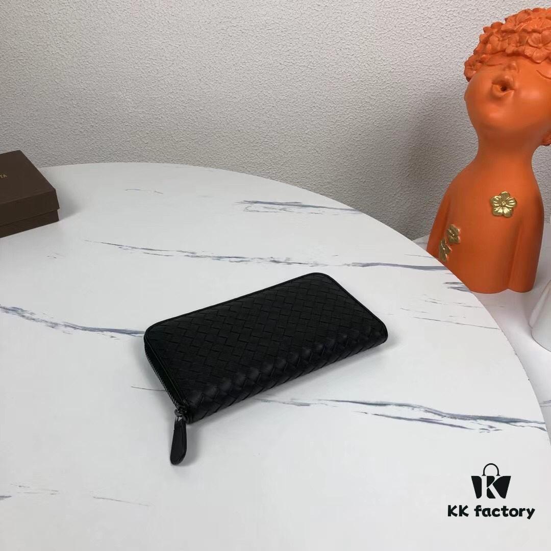 Bottega Veneta 1256# Blue Calfskin Handwoven Tote Bag