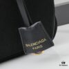 Large Matte Black BALENCIAGA Paris Fashion Rodeo Series Handbag & Crossbody Bag with Box