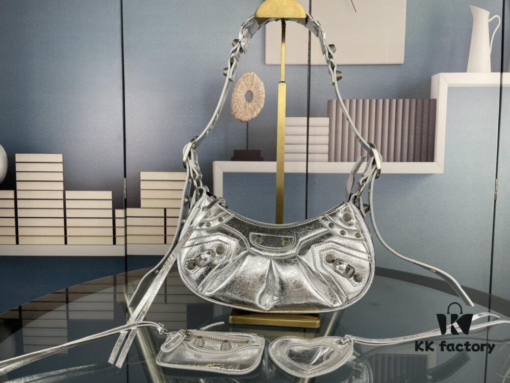 Balenciaga Le Cagole Crescent Shoulder Bag - Small Size