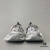 Balenciaga 3XL Mesh Lace-up Distressed Low-top Dad Sneakers in Silver Grey