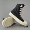 Rick Owens DRKSHDW Canvas High-top Lace-up Sneakers with Chunky Sole