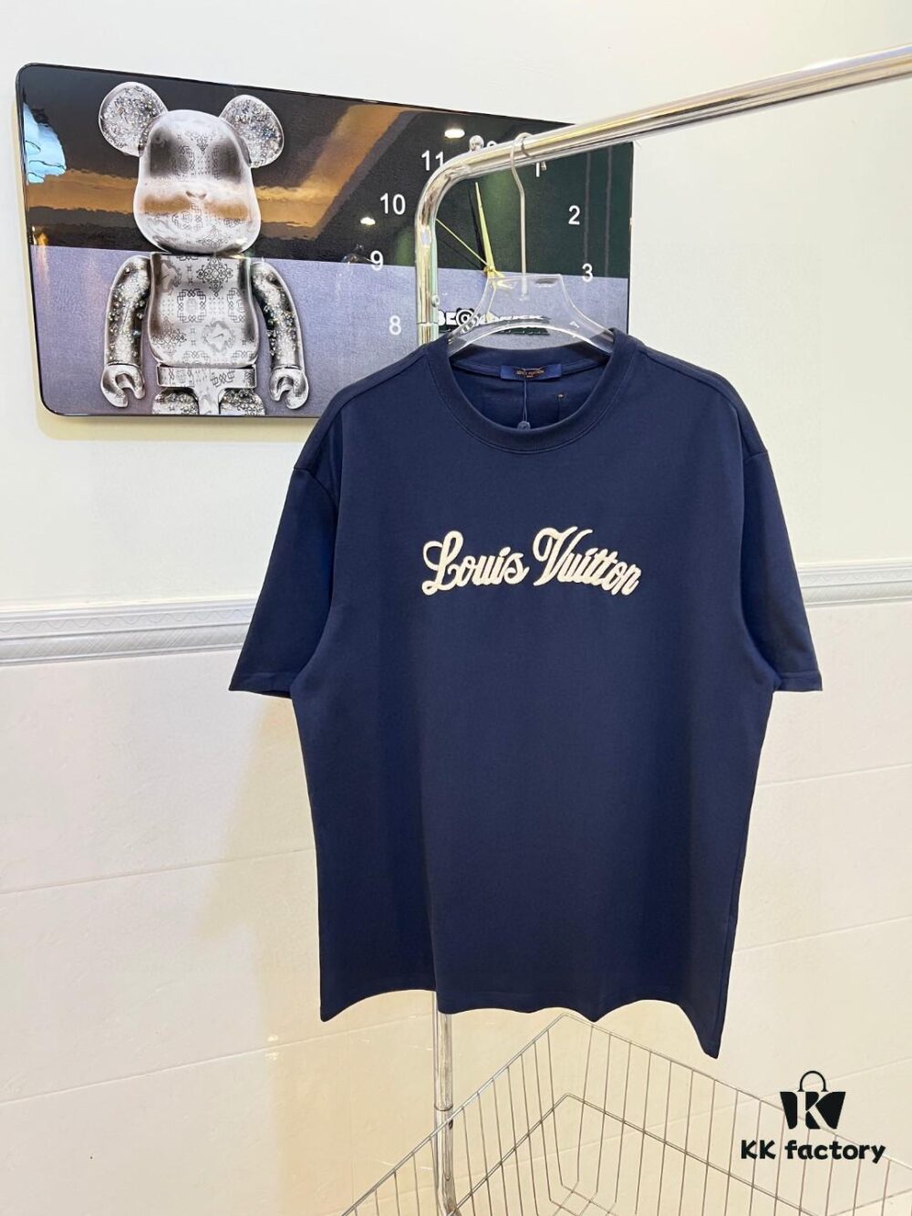 LOUIS VUITTON Embroidered Signature Short-Sleeve T-Shirt