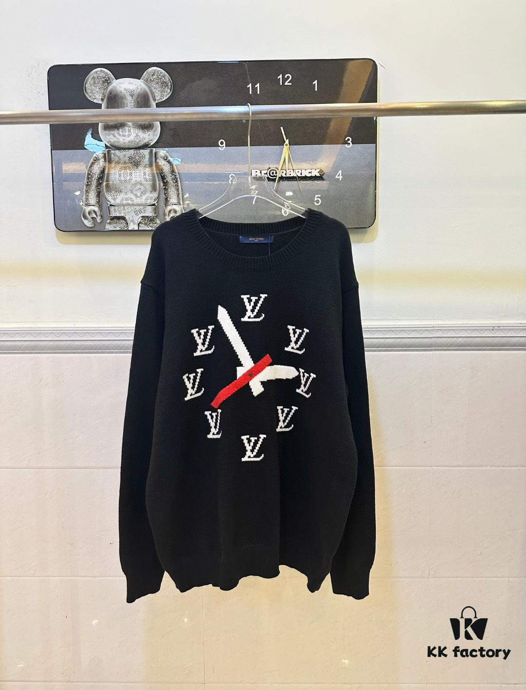 Louis Vuitton Clock Jacquard Sweater
