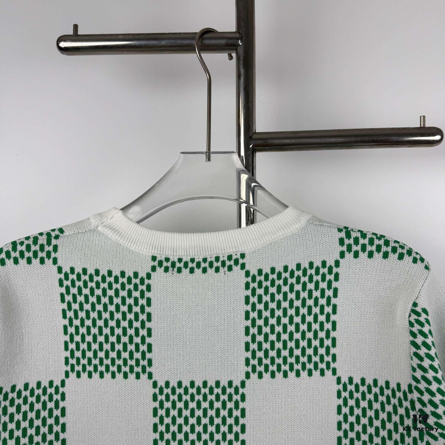 New Louis Vuitton Plaid Green Checkerboard Short Sleeve Unisex T-Shirt