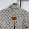 New Louis Vuitton Monogram Jacquard Denim Shirt Unisex Oversized Long Sleeve Jacket