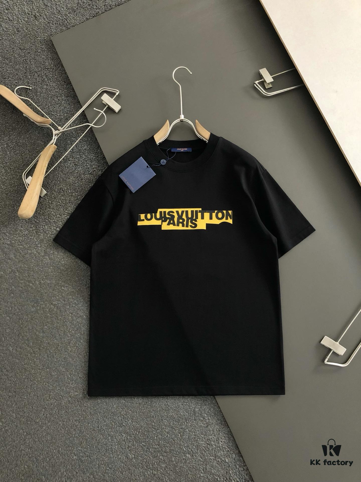 L Brand * S-XL Relaxed Fit 25 Spring New Arrival Classic Letter 3D Rubber Print Heavyweight T-Shirt, High-End Quality Original Counter Round Neck Support, Top-Tier Craftsmanship with Imported Premium Custom Silk Thread, Excellent Hand Feel, Available on Official Website