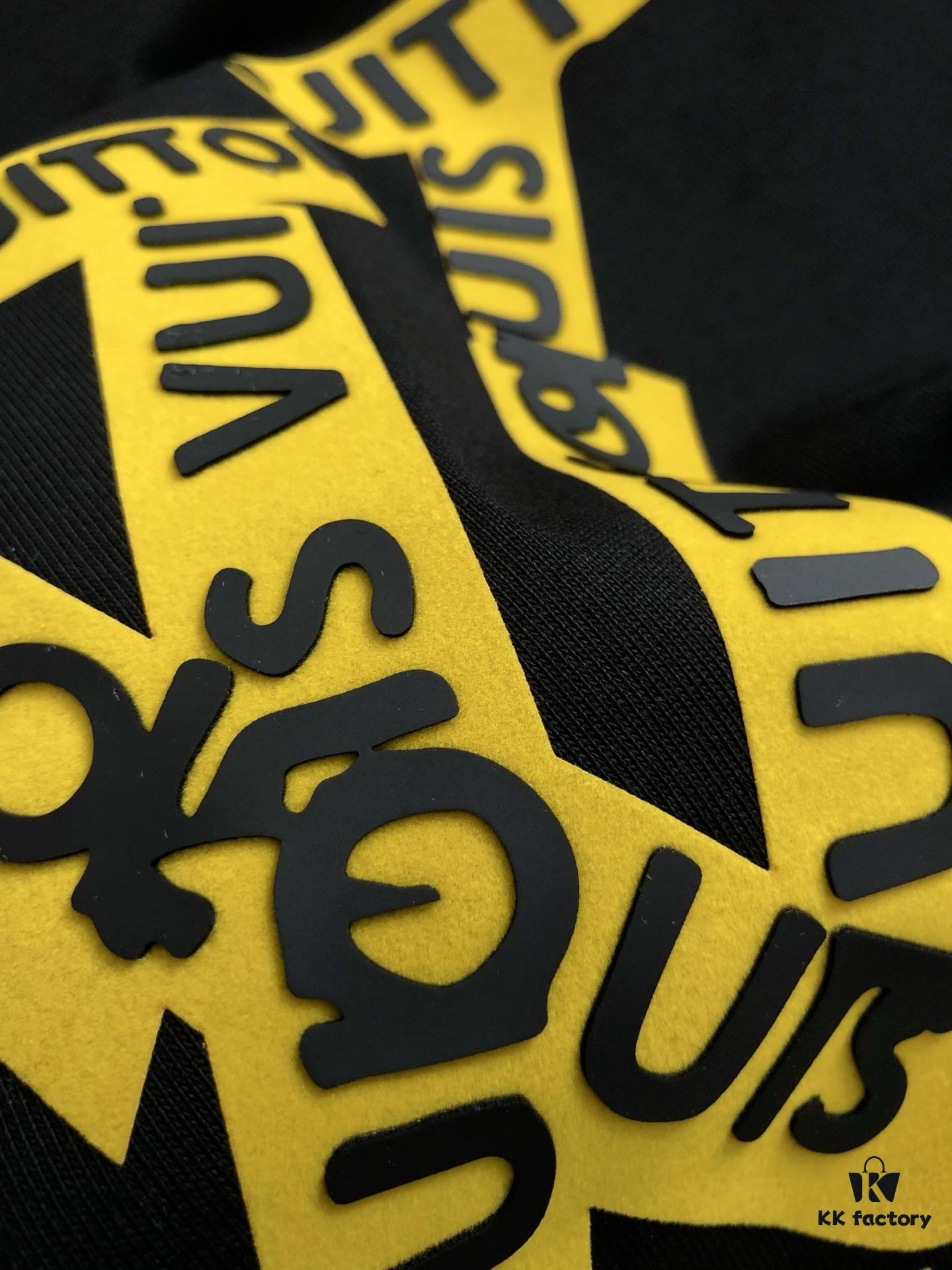 L Brand * S-XL Relaxed Fit 25 Spring New Arrival Classic Letter 3D Rubber Print Heavyweight T-Shirt, High-End Quality Original Counter Round Neck Support, Top-Tier Craftsmanship with Imported Premium Custom Silk Thread, Excellent Hand Feel, Available on Official Website