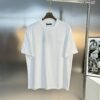 LV-Inspired 25S New Streetwear Short Sleeve T-Shirt, Unisex Design with 3D Embroidered Logo, Premium 40s 260g Cotton Fabric