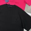 LV Style 25S New Trendy Short Sleeve T-Shirt, Unisex Design with 3D Embroidered Logo, Premium 40'S 260G Cotton Fabric