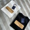 LouisVuitt Men and Women's Short-Sleeve T-Shirt with Logo Leather Patch - 2025 Spring/Summer New Arrival
