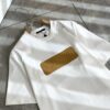 LouisVuitt Men and Women's Short-Sleeve T-Shirt with Logo Leather Patch - 2025 Spring/Summer New Arrival