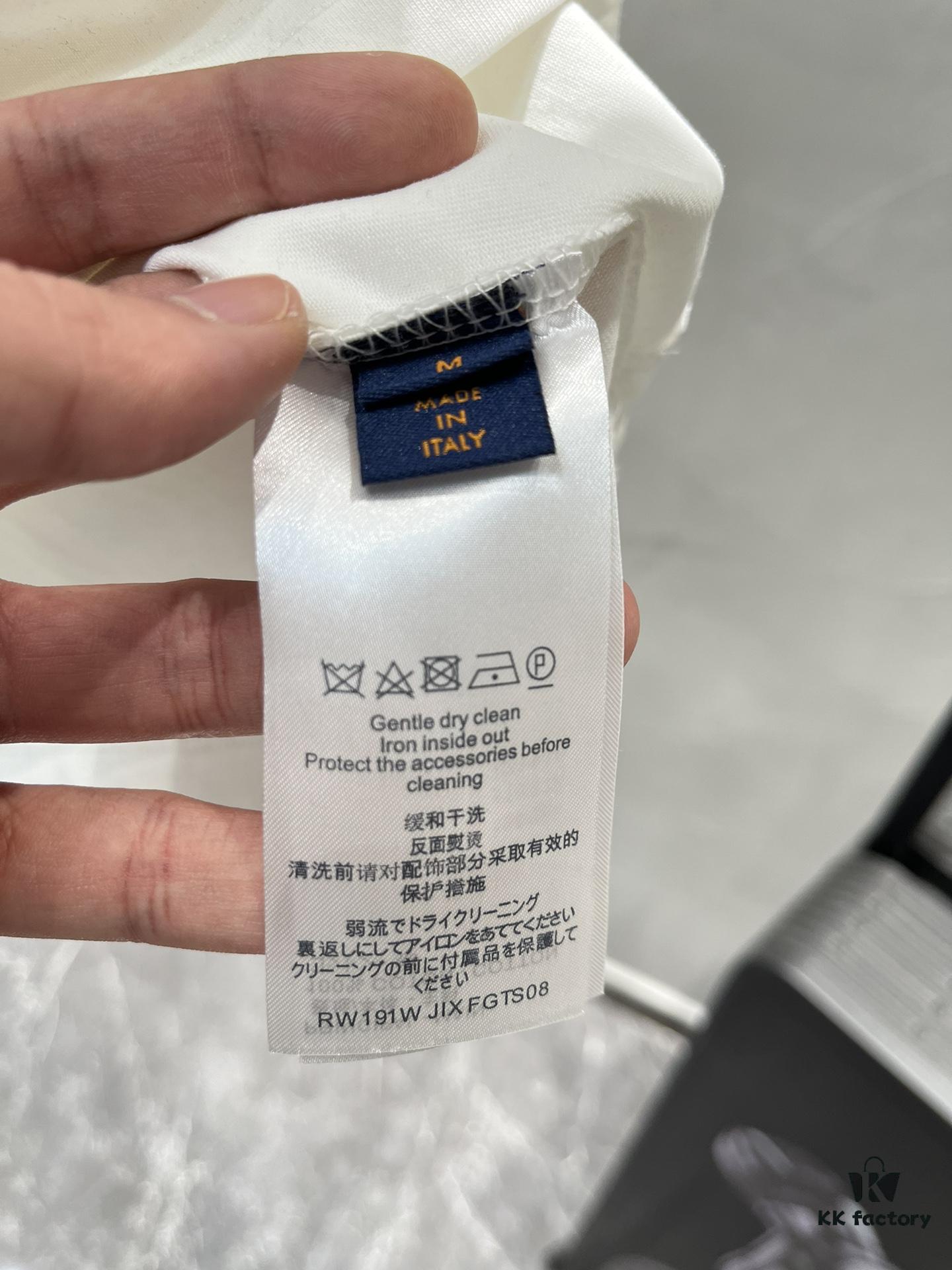 Donkey Brand * 2025 New Arrival Unisex T-Shirt with Double-Sided Heavy Embroidery, Classic Letter Design, 3D Colorful Embroidery, Premium 260g Cotton Fabric