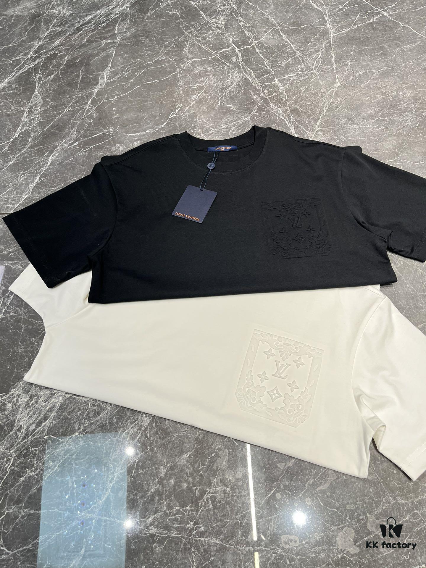 Donkey Brand * 25s New Arrival Streetwear T-Shirt, Bestseller Recommendation, Unisex Design with Embossed Chest Logo and Patch Pocket Letter Pattern, 260g Pure Cotton Fabric for Ultimate Comfort, Full Triple Labels, Available in Black and White