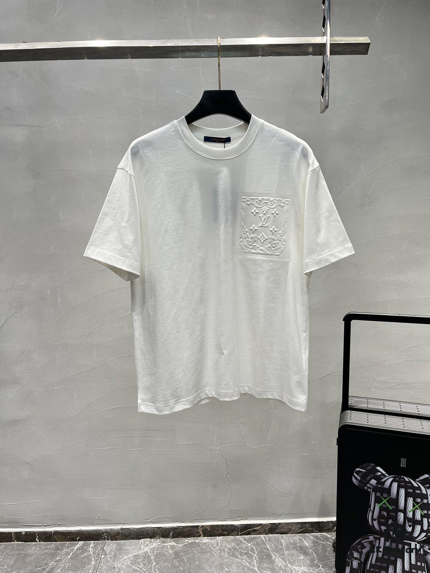 Donkey Brand * 25s New Arrival Streetwear T-Shirt, Bestseller Recommendation, Unisex Design with Embossed Chest Logo and Patch Pocket Letter Pattern, 260g Pure Cotton Fabric for Ultimate Comfort, Full Triple Labels, Available in Black and White