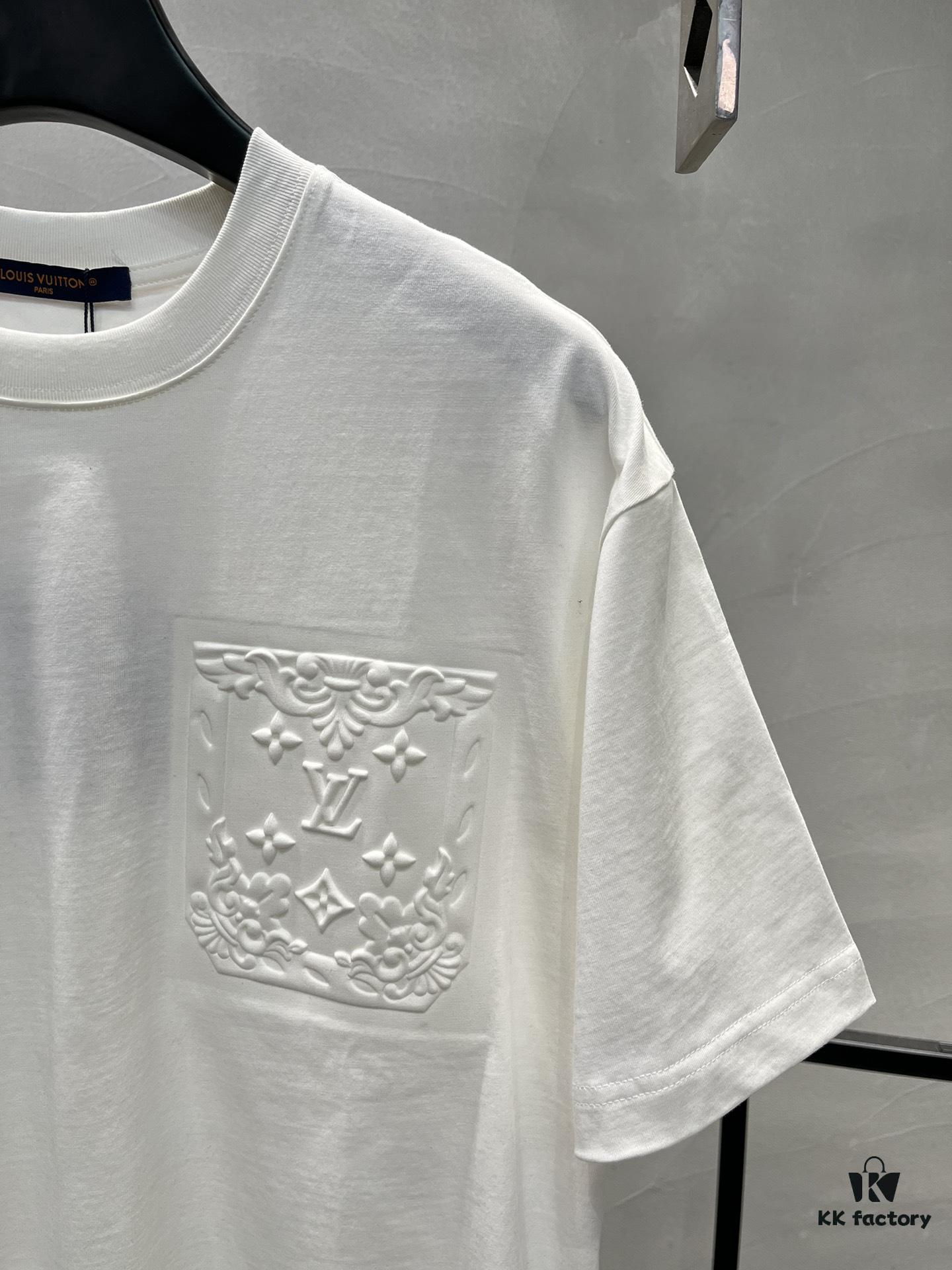 Donkey Brand * 25s New Arrival Streetwear T-Shirt, Bestseller Recommendation, Unisex Design with Embossed Chest Logo and Patch Pocket Letter Pattern, 260g Pure Cotton Fabric for Ultimate Comfort, Full Triple Labels, Available in Black and White