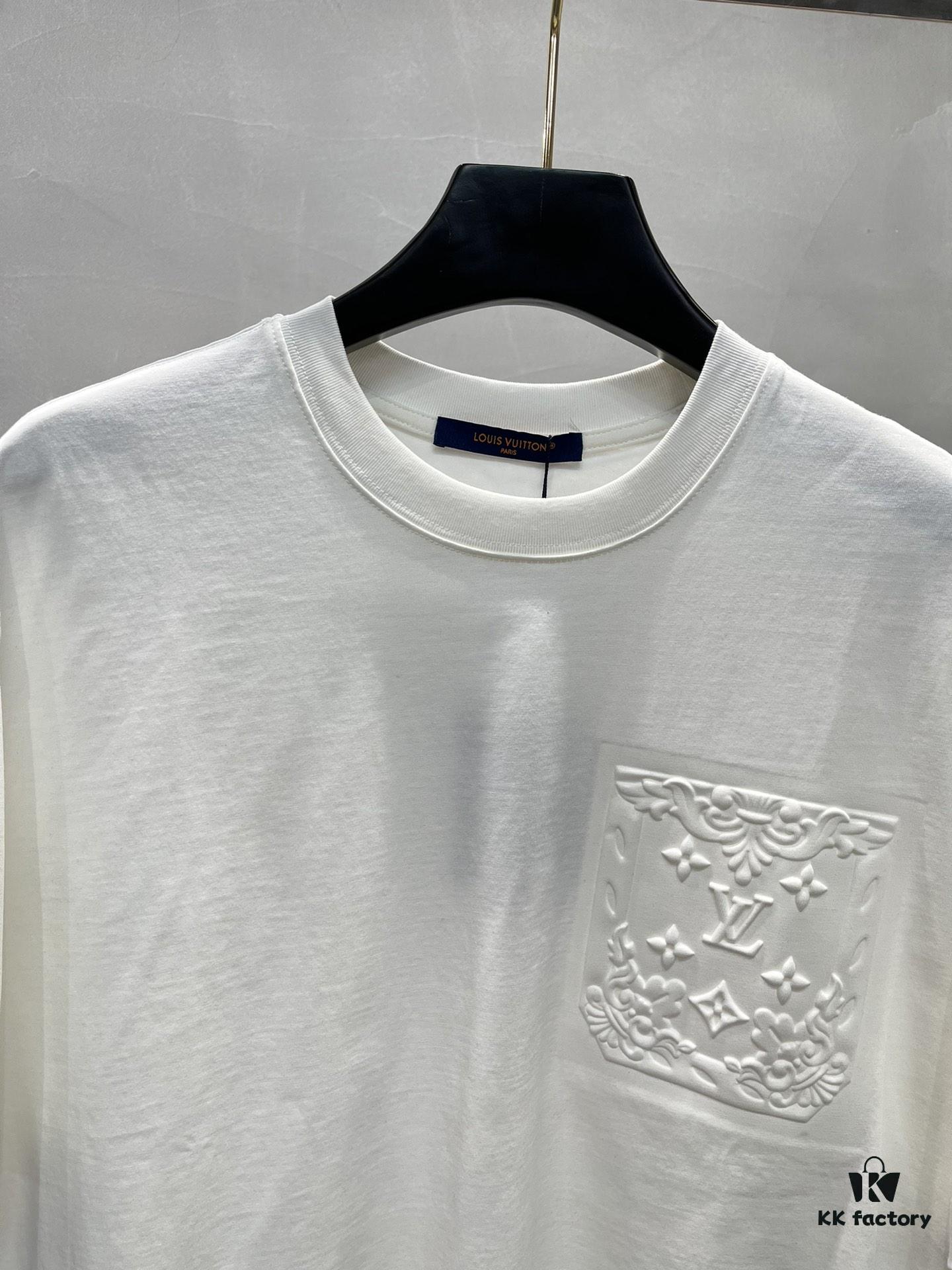 Donkey Brand * 25s New Arrival Streetwear T-Shirt, Bestseller Recommendation, Unisex Design with Embossed Chest Logo and Patch Pocket Letter Pattern, 260g Pure Cotton Fabric for Ultimate Comfort, Full Triple Labels, Available in Black and White