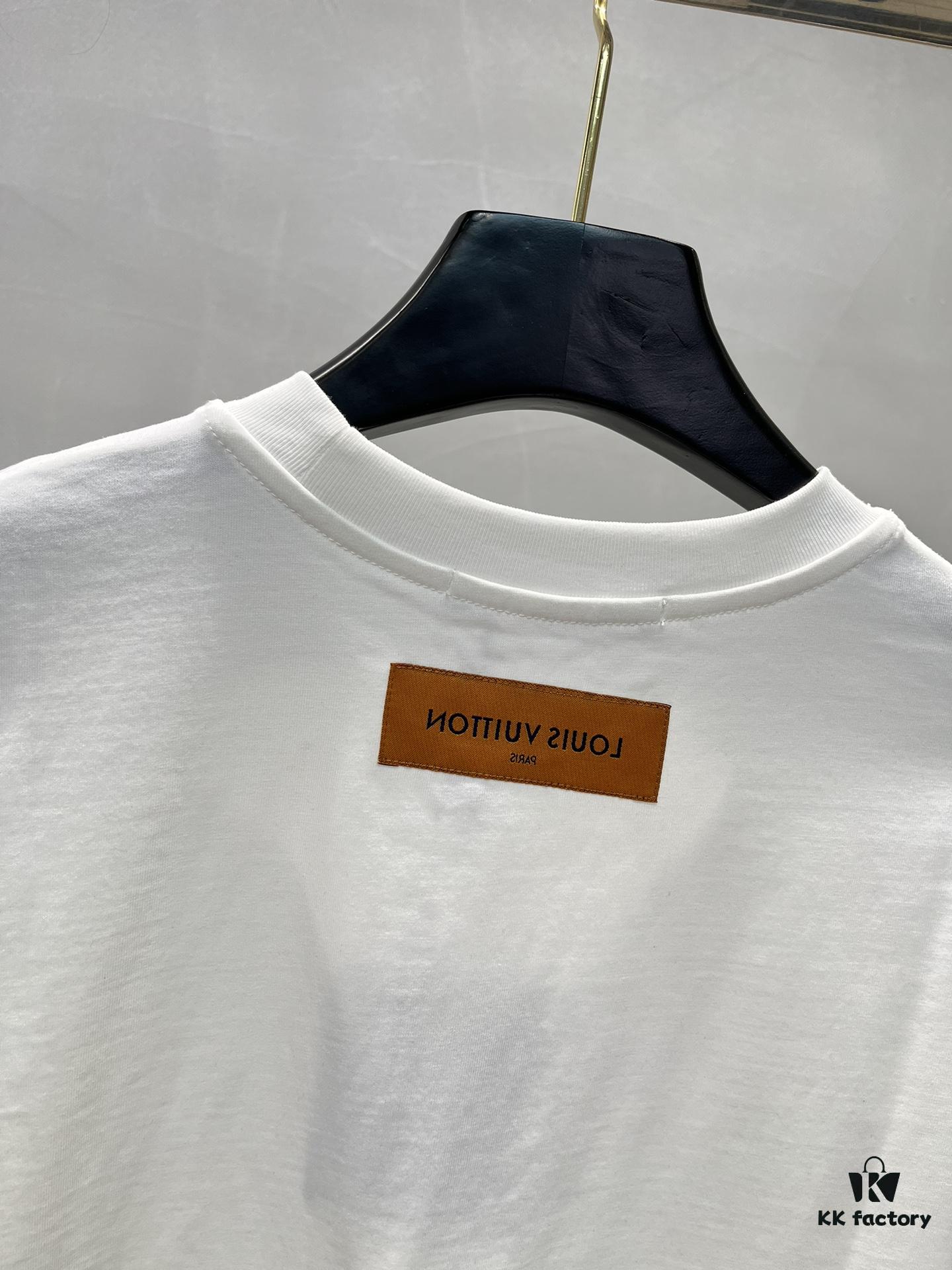 Donkey Brand * 25s New Arrival Streetwear T-Shirt, Bestseller Recommendation, Unisex Design with Embossed Chest Logo and Patch Pocket Letter Pattern, 260g Pure Cotton Fabric for Ultimate Comfort, Full Triple Labels, Available in Black and White