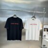 LV-Inspired 2025 New Fashion Short Sleeve T-Shirt, Unisex Design with 3D Embroidered Logo, Premium 40-Single 260g Cotton Fabric, Stylish and Highly Recognizable