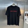 LV-Inspired 2025 New Fashion Short Sleeve T-Shirt, Unisex Design with 3D Embroidered Logo, Premium 40-Single 260g Cotton Fabric, Stylish and Highly Recognizable