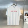 LV-Inspired 2025 New Fashion Short Sleeve T-Shirt, Unisex Design with 3D Embroidered Logo, Premium 40-Single 260g Cotton Fabric, Stylish and Highly Recognizable