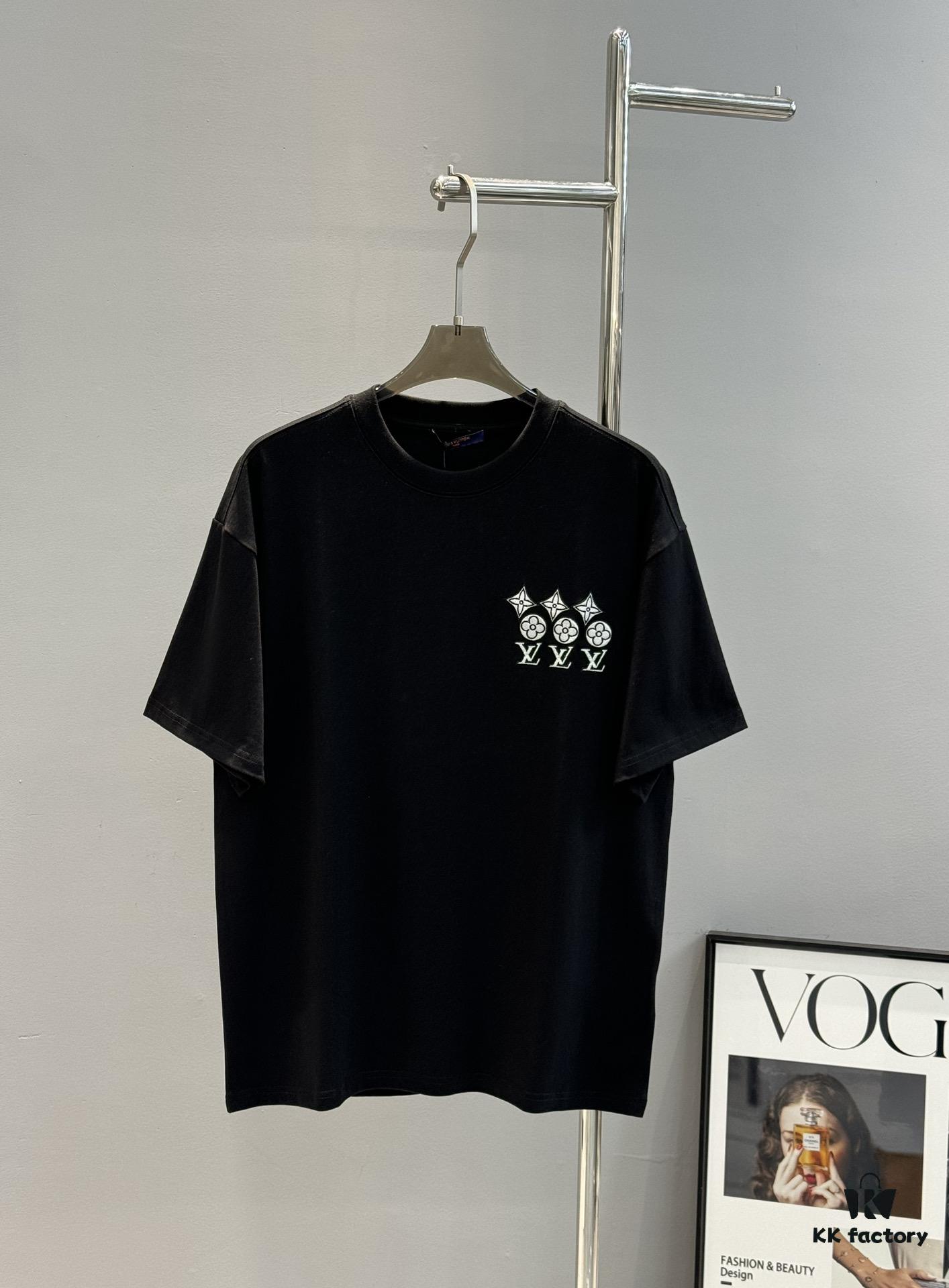 Donkey Brand 2025 New Streetwear T-Shirt, Unisex Design with Classic Logo Embroidery on Chest, 3D Lettering, Simple and Stylish, Highly Recommended