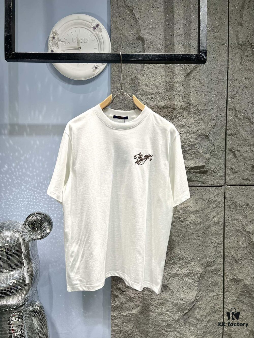 Louis Vuitton Embroidered Logo Short Sleeve T-Shirt