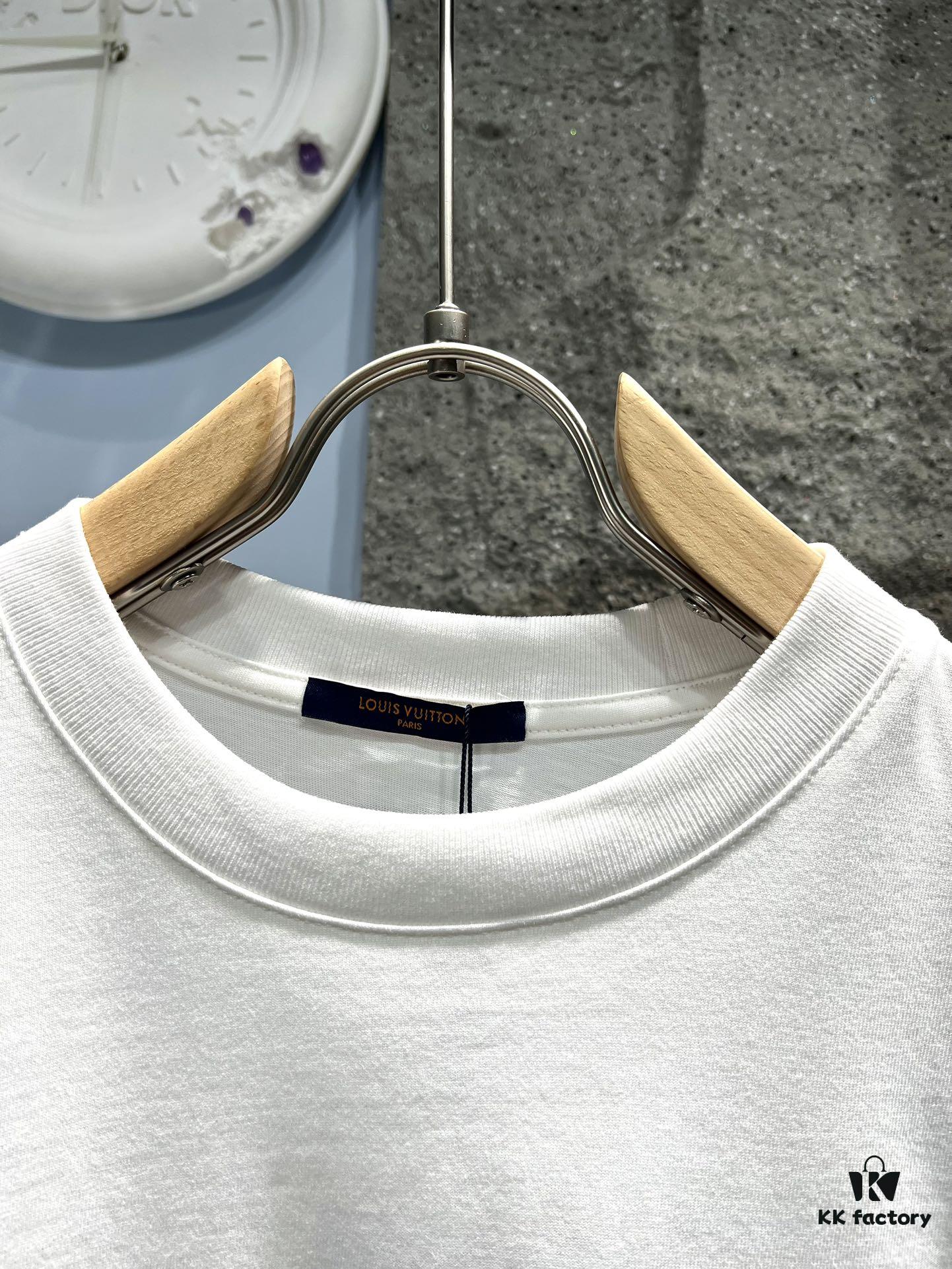 Louis Vuitton Embroidered Logo Short Sleeve T-Shirt