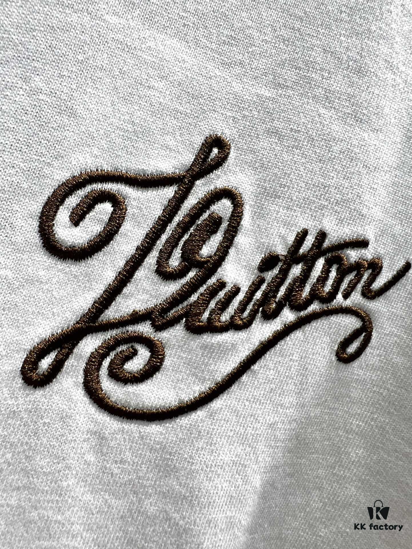Louis Vuitton Embroidered Logo Short Sleeve T-Shirt