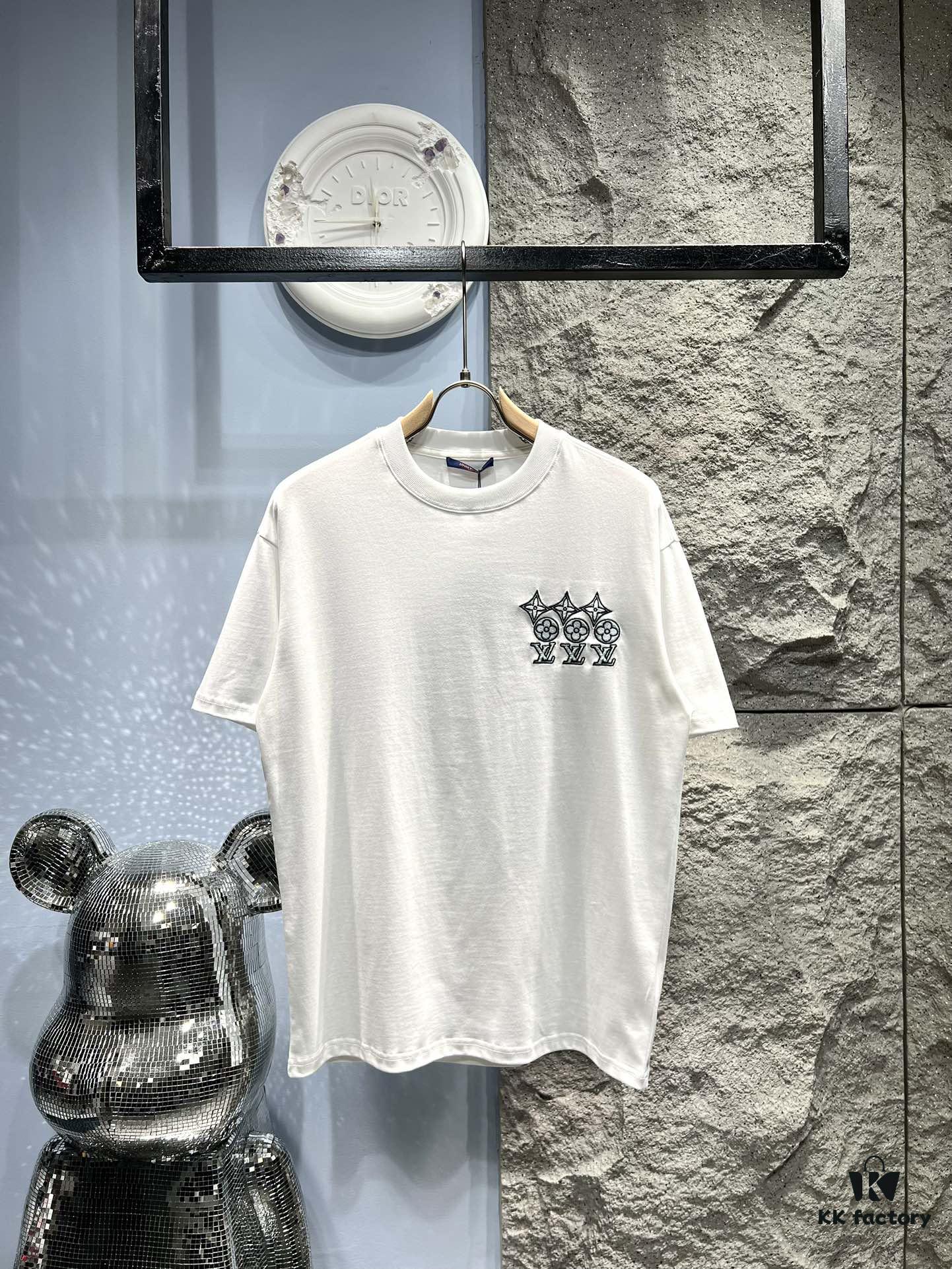 Louis Vuitton Embroidered Logo Short-Sleeve T-Shirt