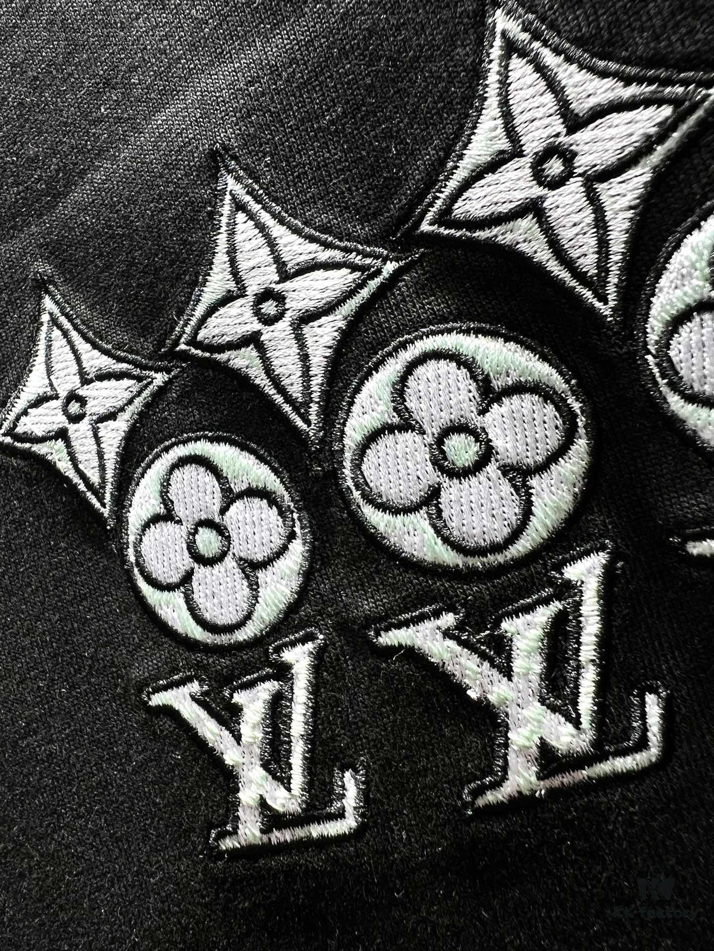 Louis Vuitton Embroidered Logo Short Sleeve T-Shirt