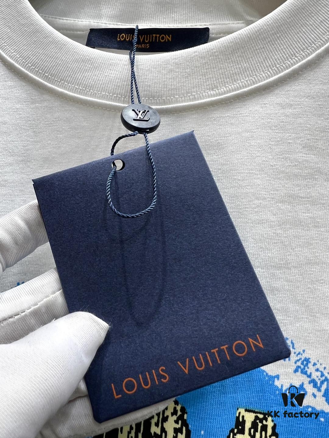 Louis Vuitton Western Landscape Print Short-Sleeve T-Shirt