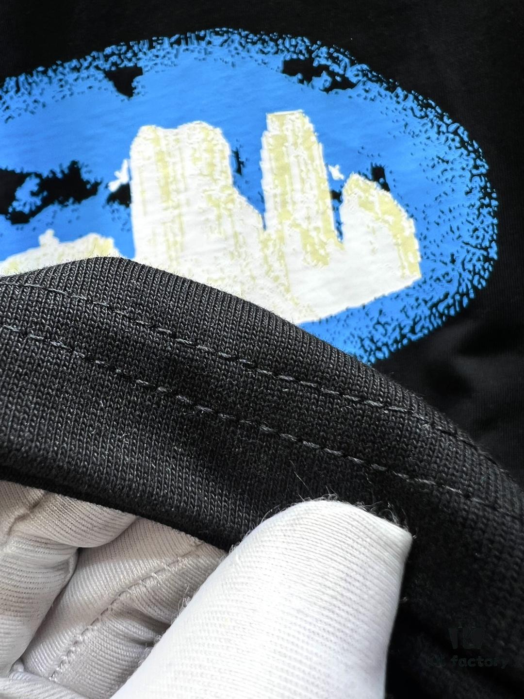 Louis Vuitton Western Landscape Print Short-Sleeve T-Shirt