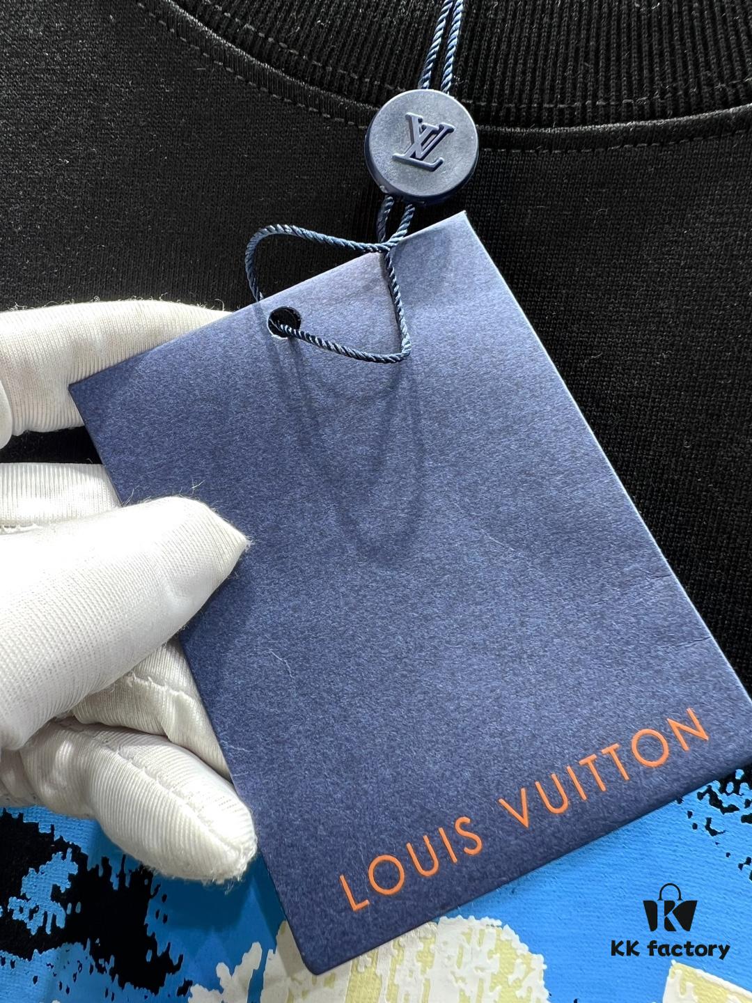 Louis Vuitton Western Landscape Print Short-Sleeve T-Shirt