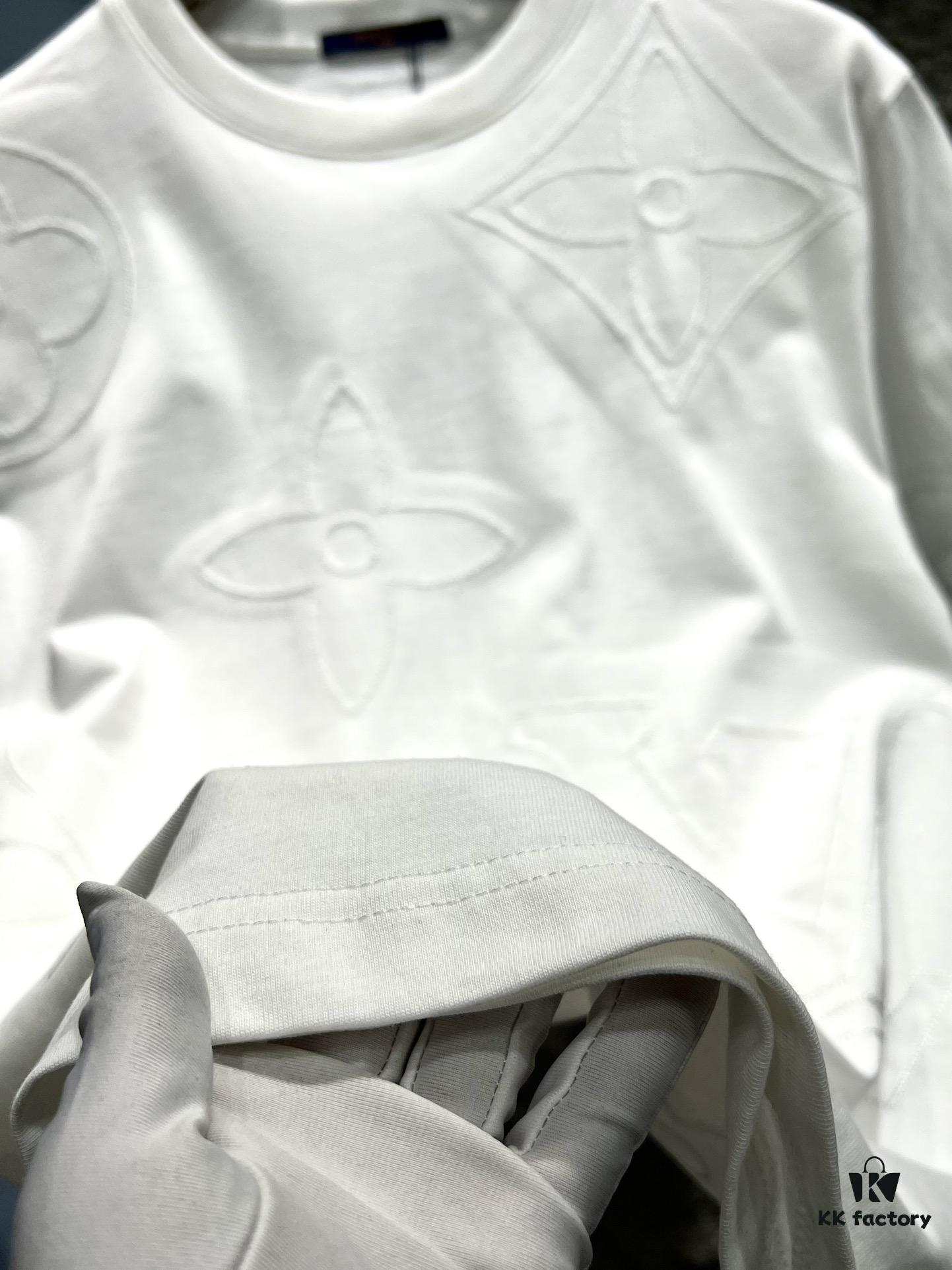 Louis Vuitton Monogram Embroidered Jacquard Cut-out T-Shirt